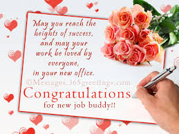 Congratulation Messages For New Job 365greetings Com
