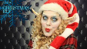snow christmas elf makeup tutorial