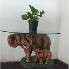 elephant base center table without
