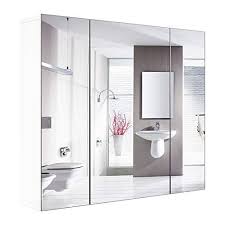 homfa bathroom wall mirror cabinet