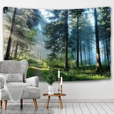Forest Light Tapestry Wall Hanging Wall