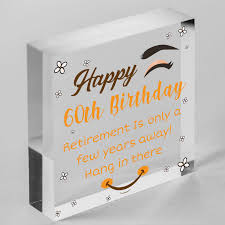 funny 60th birthday card wooden