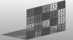 curtain wall panel pattern based star