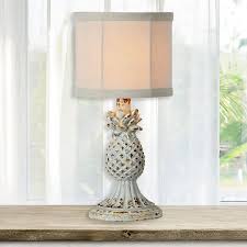 Rustic Pineapple Table Lamp Set Of 2