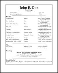 8 Best Acting Resume Images Acting Resume Template Cv Format Job