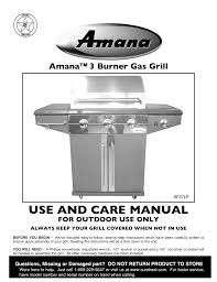 amana sf27 bbq and gas grill owner s