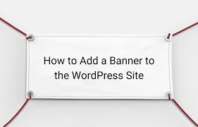 a banner to the wordpress site
