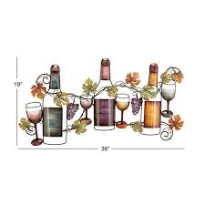 Metal Wine Wall Decor 63546