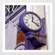 Old Clock At Train Station Art Print By