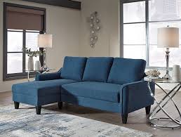 jarreau blue sofa chaise sleeper