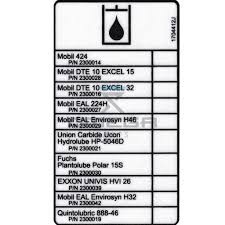 Decal Oil Chart