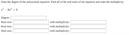 Multiplicity 9x Degree Real Root
