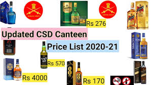 Captain morgan is a spiced rum with a molasses base and is marketed in india by diageo. Csd Canteen Liquor Price List 2020 21 Csd à¤® à¤¶à¤° à¤¬ à¤• Latest Price Alcohal Price In Csd Canteen Youtube
