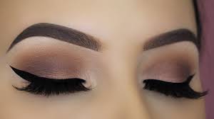 easy brown matte eye makeup tutorial