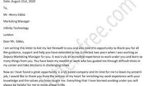 emotional goodbye letter to boss