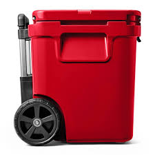 yeti roa 48 wheeled cooler rescue red