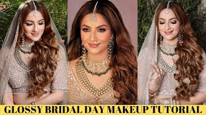 glossy bridal day makeup tutorial by