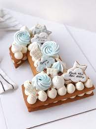Торт - цифра на День рождения 1 годик - цены | купить в Санкт-Петербурге в  кондитерской на заказ Авторские десерты БуЛавка