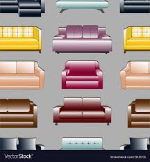 sofa set pattern royalty free vector