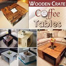 20 Diy Wooden Crate Coffee Tables