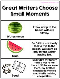 Small Moments Writing Anchor Chart Worksheets Teaching