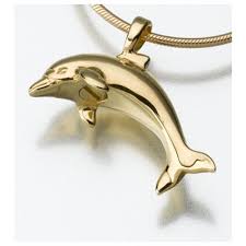 dolphin urn jewelry cremation pendant