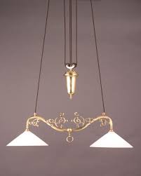 Good Quality Brass Double Rise And Fall Pendant Light