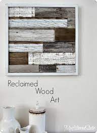 reclaimed wood planked wall art