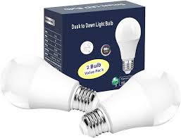 Amazon Com Outdoor Dusk To Dawn Light Bulbs No Timer Required 12w 100w Equivalent 3000k Warm E26 A19 Automatic Sensor Led Bulbs Built In Photocell Detector For Boundary Garage Patio 2 Pack By Torkase Home Improvement