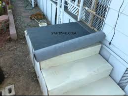 can you carpet exterior concrete stairs