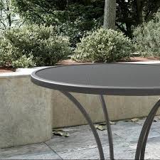 Round Steel Mesh Outdoor Bistro Table