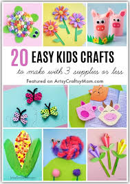 20 easy crafts to make with three