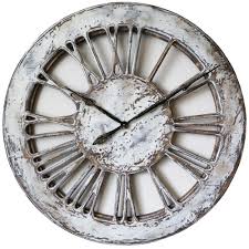 White Skeleton Wall Clock With Large