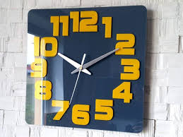 Large Wall Clock Modern Wall Clock Gray