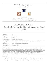 housing report confined masonry