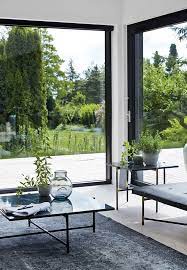 Calm interiors with large windows | Big windows living room, Living room  windows, Dining room windows gambar png