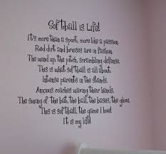 Softball Is Life Beautiful Wall Decals