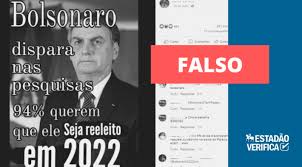 Por isto o pleito de 2022 pode ter espaço para novas e também antigas figuras políticas. E Falso Que 94 Dos Brasileiros Defendam Reeleicao De Bolsonaro