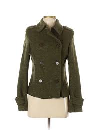 Details About Andrew Marc Women Green Wool Coat 8