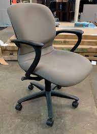 haworth mid back task chair tan