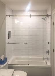 a sliding shower door