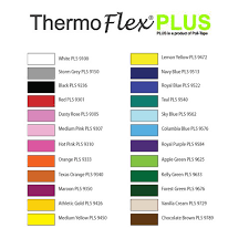 Siser Htv Color Chart Beautiful Color Chart Thermoflex Plus