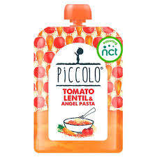 Did you scroll all this way to get facts about angel hair pasta? Piccolo Organic Tomato Lentils Pasta Meal 130g Tesco Groceries