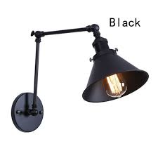 Black Swing Arm Wall Light Plug In Wall