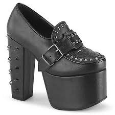 Black Platform Loafers Baby Doll Goth Demonia High Heels Shoes Torment Steampunk Ebay