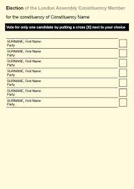 2018 elections ballot paper samples. How To Complete Your Ballot Papers London Elects