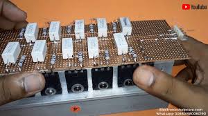 1600w high power amplifier circuit complete pcb layout elektroniken. How To Repair Yamaha Amplifier Using Extra Transistors Part2 Electronics Fjm Ecom