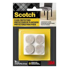 Scotch 3 4 In Beige Felt Pads 16 Pack