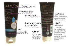 how to read a cosmetic label the