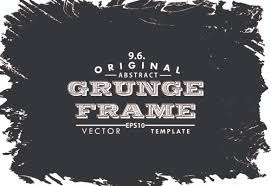 black grunge frame background graphics